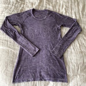 💛LULULEMON💛 Women’s Long Sleeve Run Slim Fit Swiftly Purple Size 6